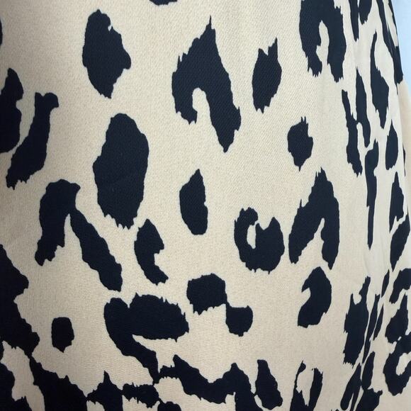 NWT Womens BALTIC BORN Poppy Satin Midi Dress Animal Print Cutout Medium Party - Picture 12 of 16